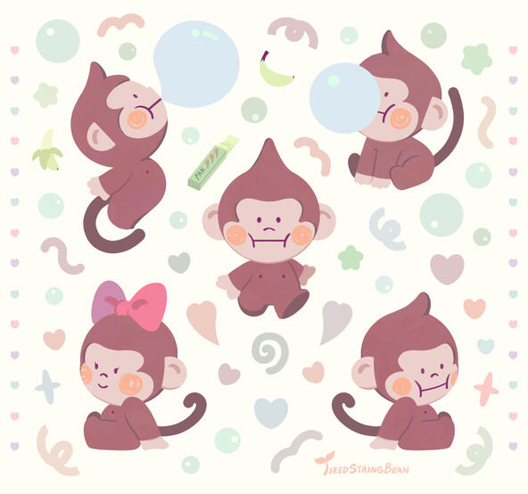 Mini Stickers | Bubble Monkey