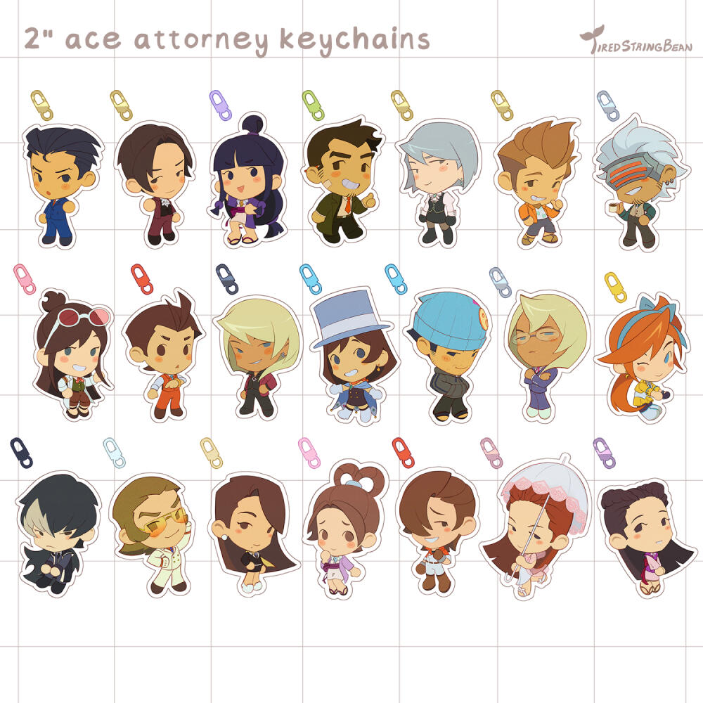 Ace Attorney Charms Ace Attorney Charms