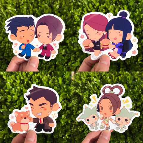 Ace Attorney | Diecut Stickers Ace Attorney | Diecut Stickers